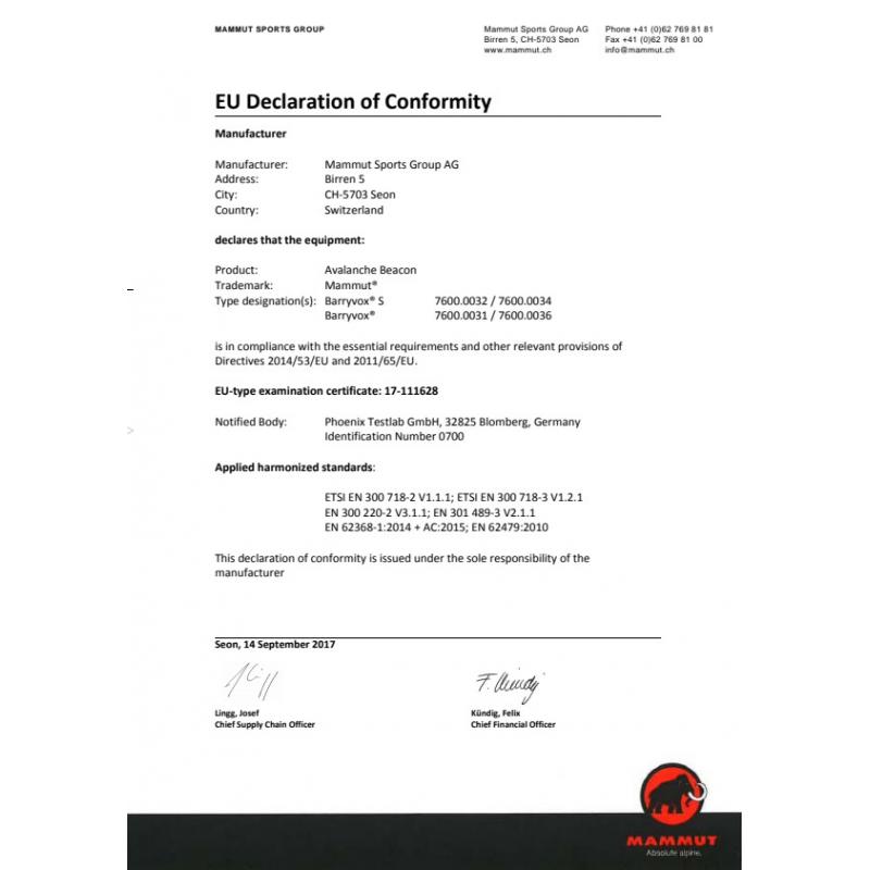 Mammut Mammut Barryvox 2710-00150 Rigg Lofoten 1 2 3 4 5 6